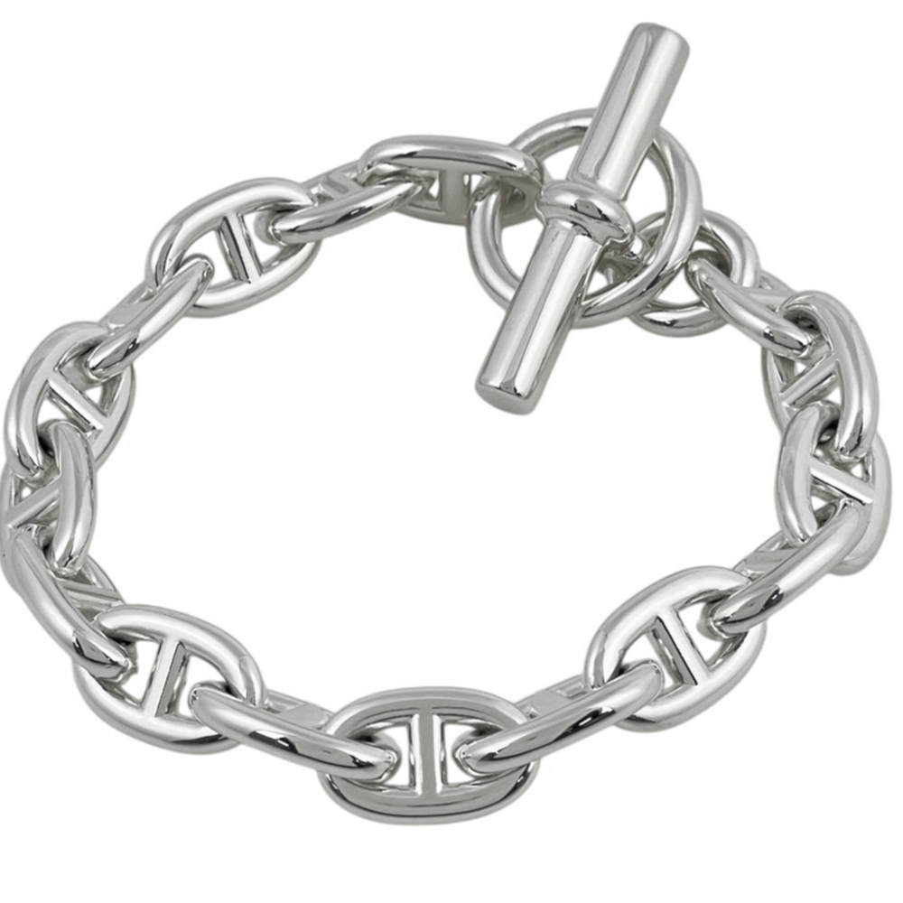 HERMES Silver Charm Bracelet